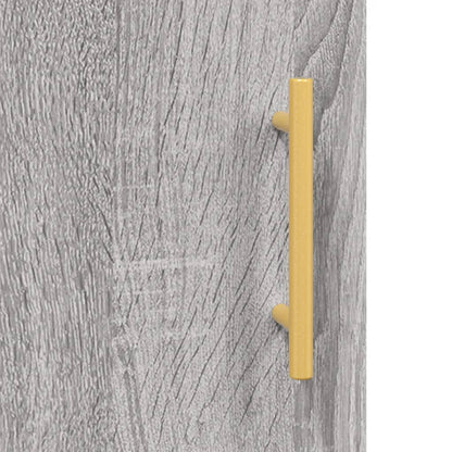 Highboard Grey Sonoma 69.5x34x180 cm Engineered Wood