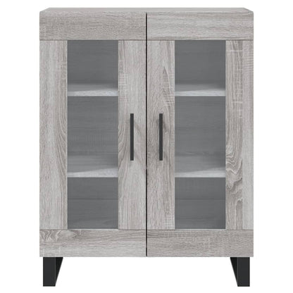 Highboard Grey Sonoma 69.5x34x180 cm Engineered Wood