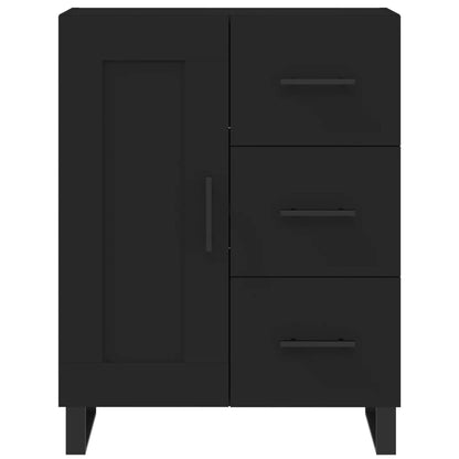 Highboard Black 69.5x34x180 cm Engineered Wood