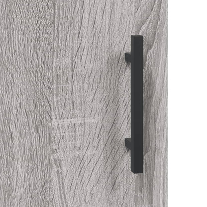 Highboard Grey Sonoma 69.5x34x180 cm Engineered Wood