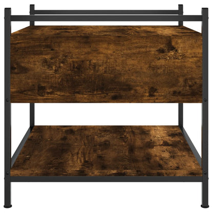 Coffee Table Smoked Oak 50x50x50 cm Engineered Wood