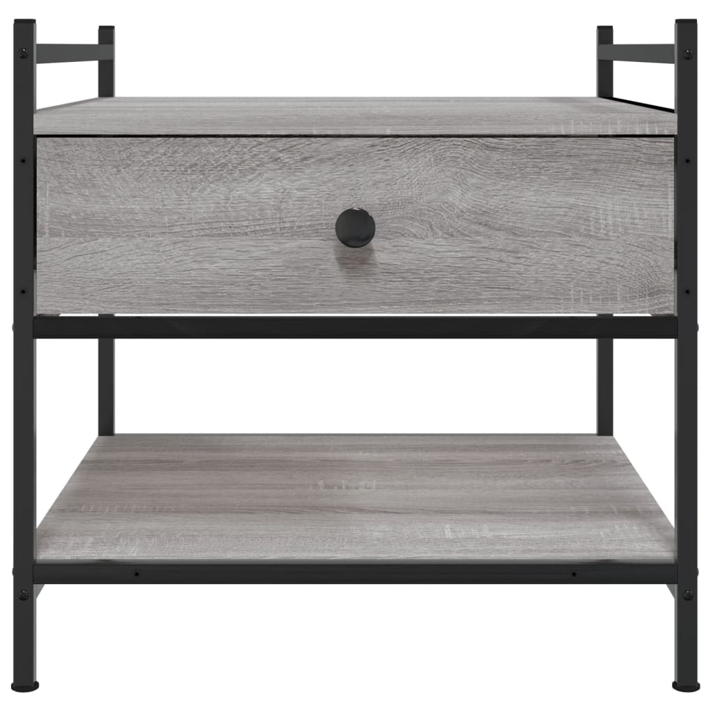 Coffee Table Grey Sonoma 50x50x50 cm Engineered Wood