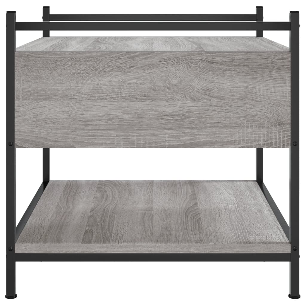 Coffee Table Grey Sonoma 50x50x50 cm Engineered Wood