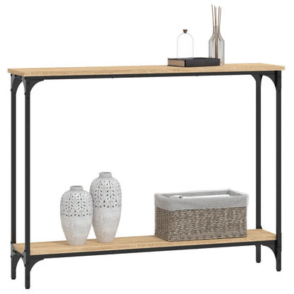 Console Table Sonoma Oak 100x22.5x75 cm Engineered Wood