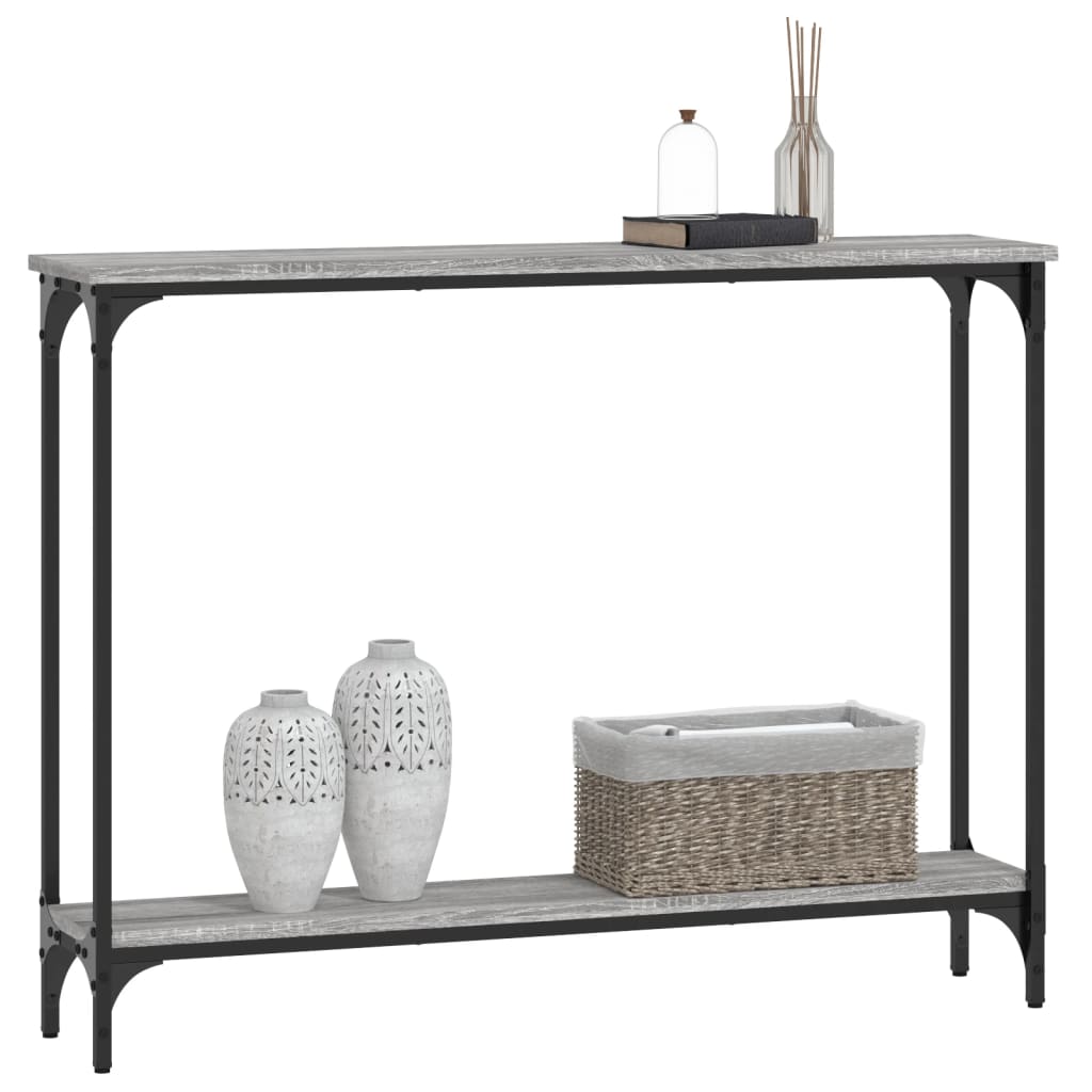 Console Table Grey Sonoma 100x22.5x75 cm Engineered Wood