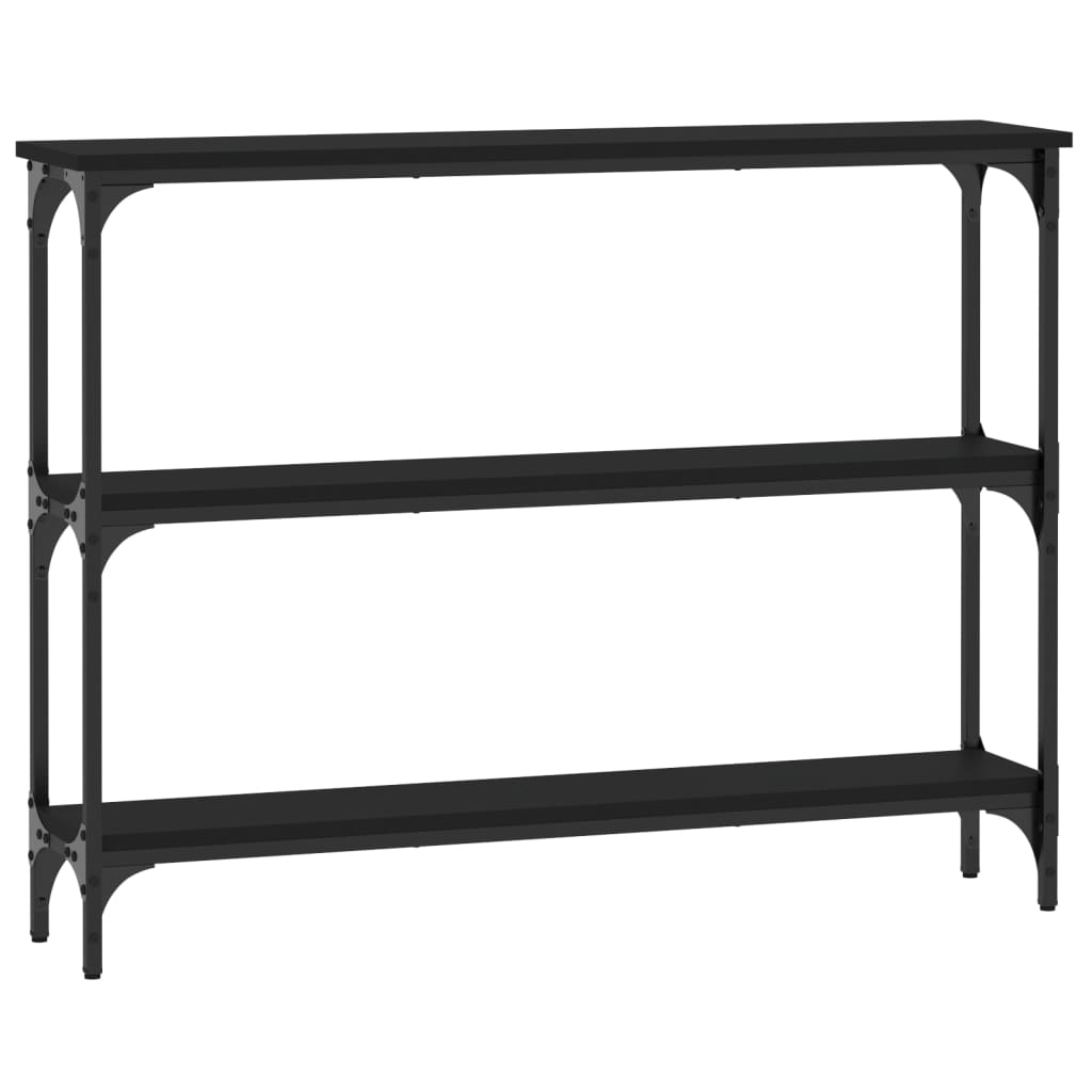 Console Table Black 100x22.5x75 cm Engineered Wood