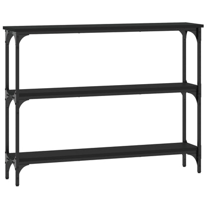 Console Table Black 100x22.5x75 cm Engineered Wood