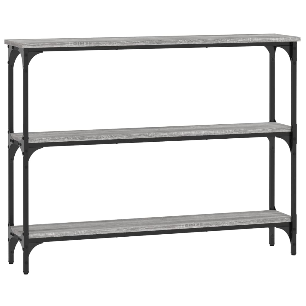 Console Table Grey Sonoma 100x22.5x75 cm Engineered Wood