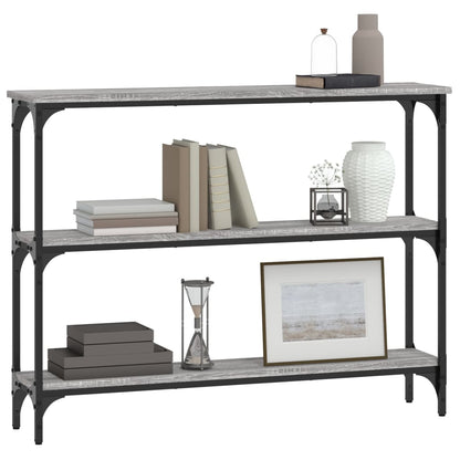 Console Table Grey Sonoma 100x22.5x75 cm Engineered Wood