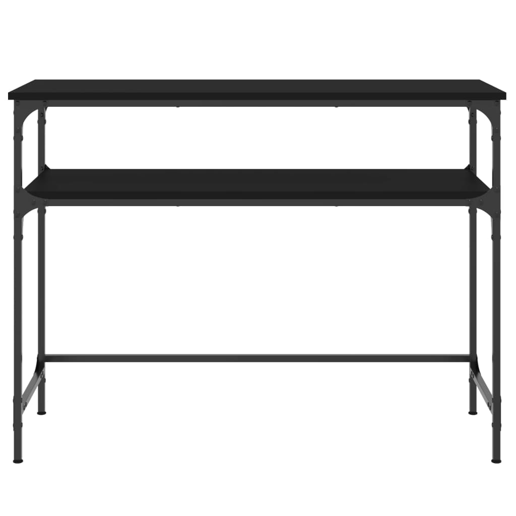 Console Table Black 100x35.5x75 cm Engineered Wood