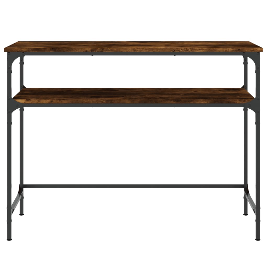 Console Table Smoked Oak 100x35.5x75 cm Engineered Wood