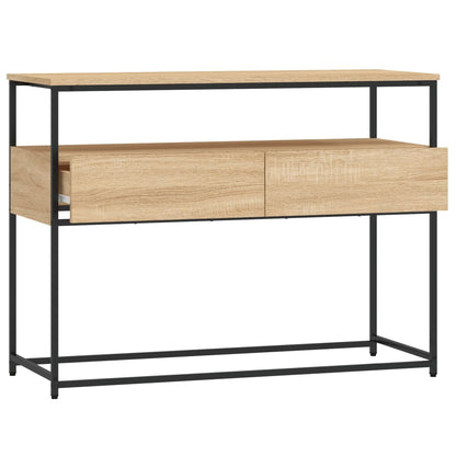 Console Table Sonoma Oak 100x40x75 cm Engineered Wood