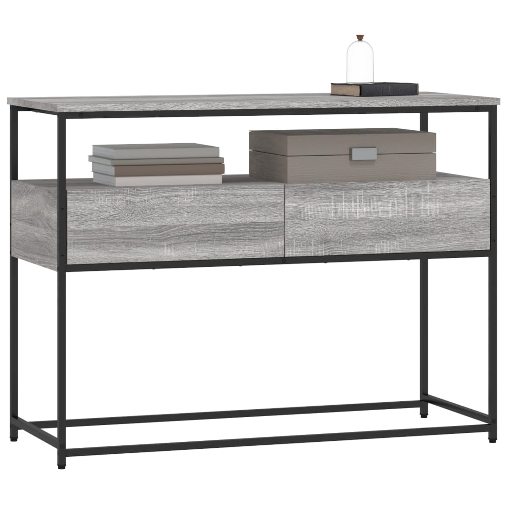 Console Table Grey Sonoma 100x40x75 cm Engineered Wood