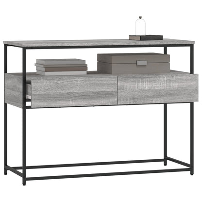 Console Table Grey Sonoma 100x40x75 cm Engineered Wood