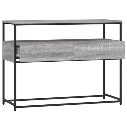 Console Table Grey Sonoma 100x40x75 cm Engineered Wood