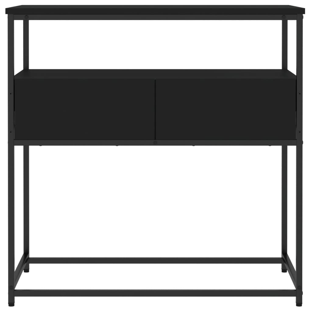 Console Table Black 75x40x75 cm Engineered Wood