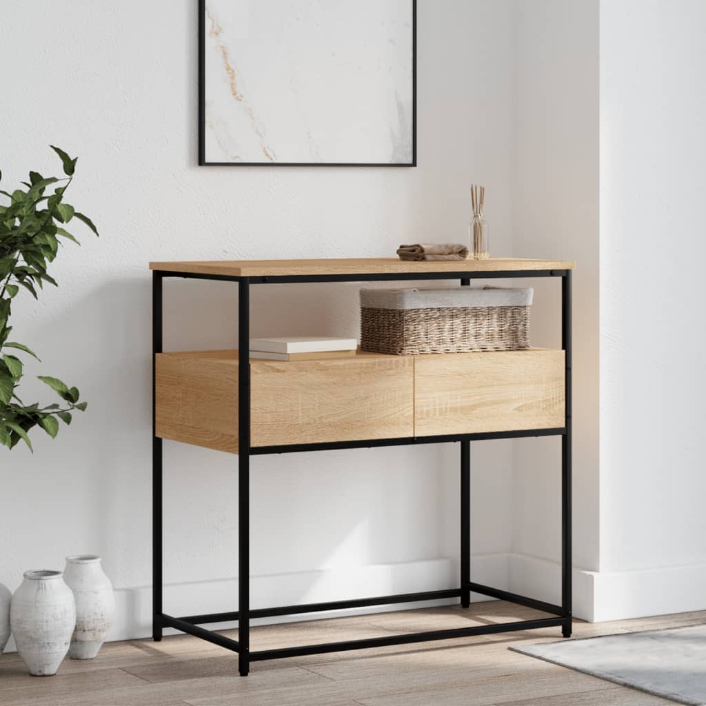 Console Table Sonoma Oak 75x40x75 cm Engineered Wood