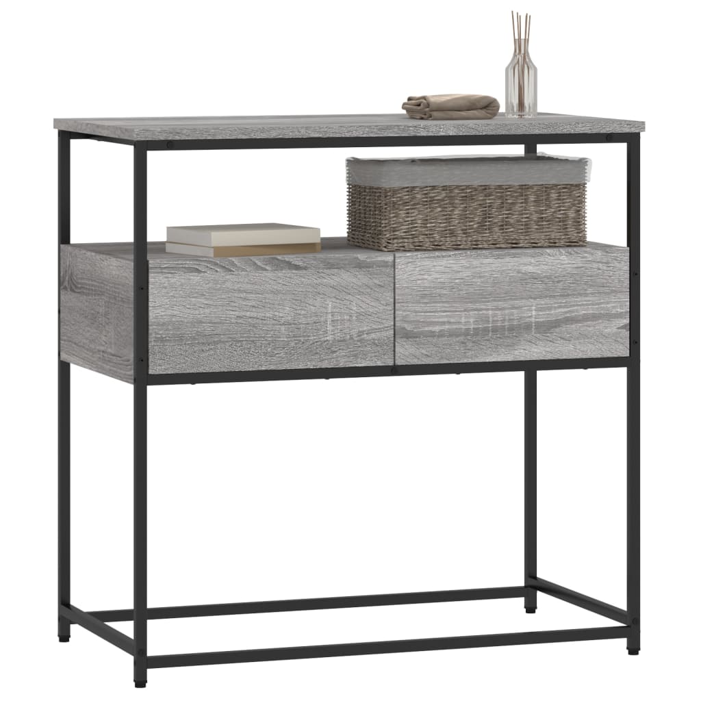 Console Table Grey Sonoma 75x40x75 cm Engineered Wood