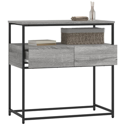 Console Table Grey Sonoma 75x40x75 cm Engineered Wood