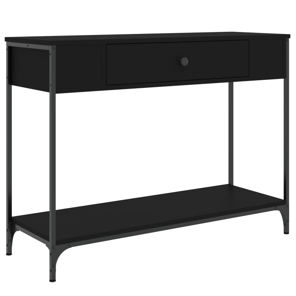 Console Table Black 100x34.5x75 cm Engineered Wood