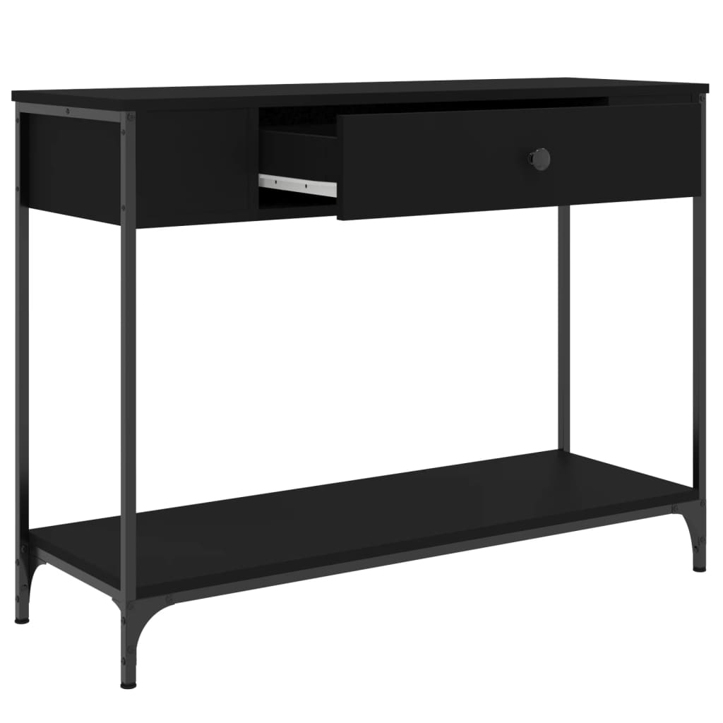 Console Table Black 100x34.5x75 cm Engineered Wood