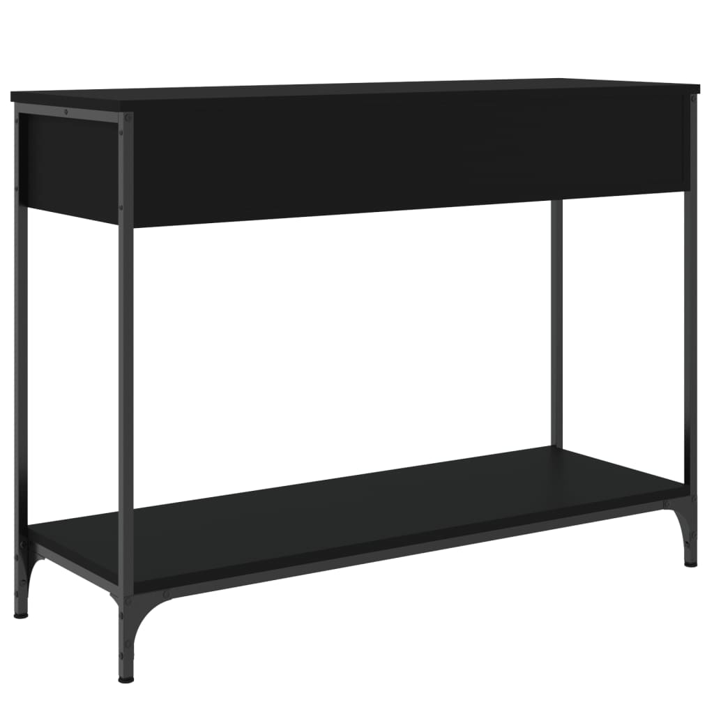 Console Table Black 100x34.5x75 cm Engineered Wood