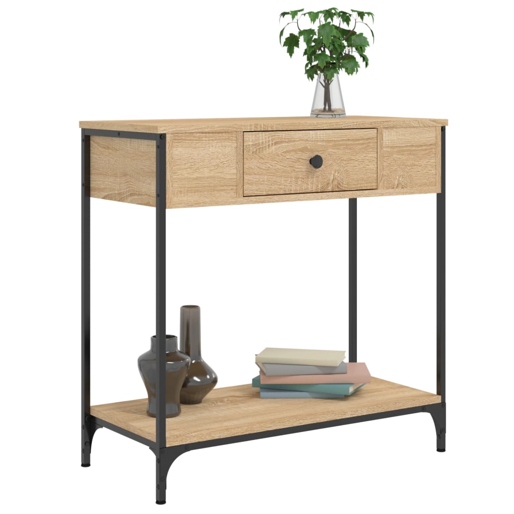 Console Table Sonoma Oak 75x34.5x75 cm Engineered Wood