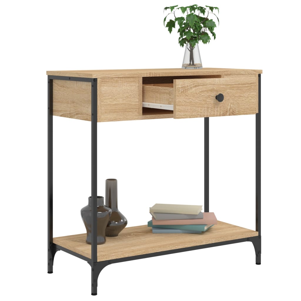 Console Table Sonoma Oak 75x34.5x75 cm Engineered Wood