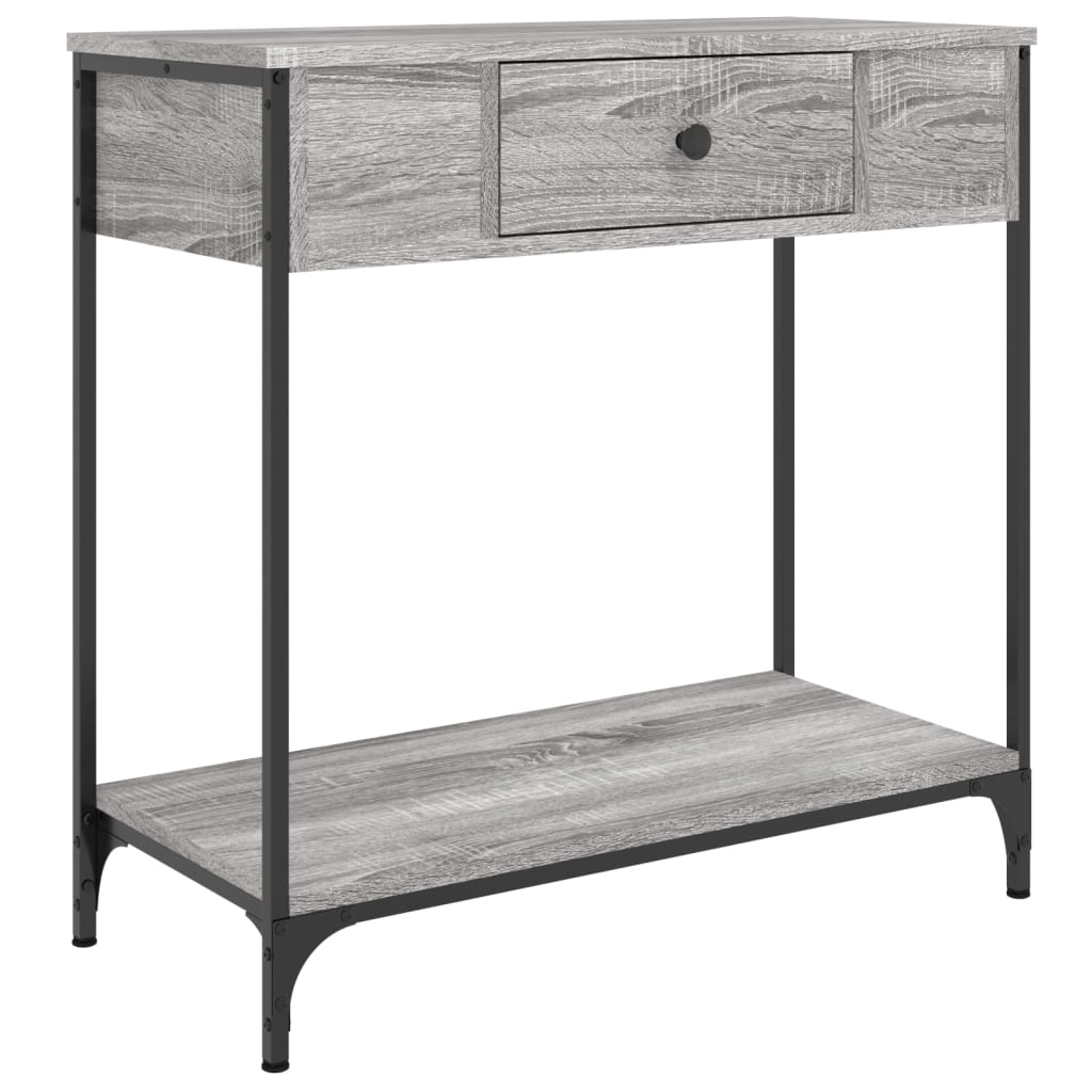 Console Table Grey Sonoma 75x34.5x75 cm Engineered Wood