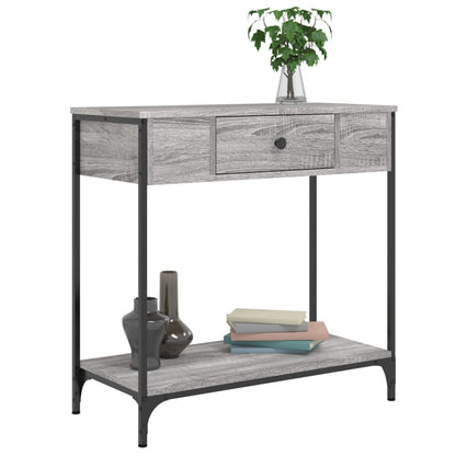 Console Table Grey Sonoma 75x34.5x75 cm Engineered Wood