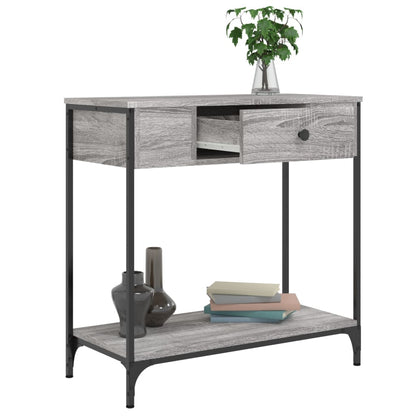 Console Table Grey Sonoma 75x34.5x75 cm Engineered Wood