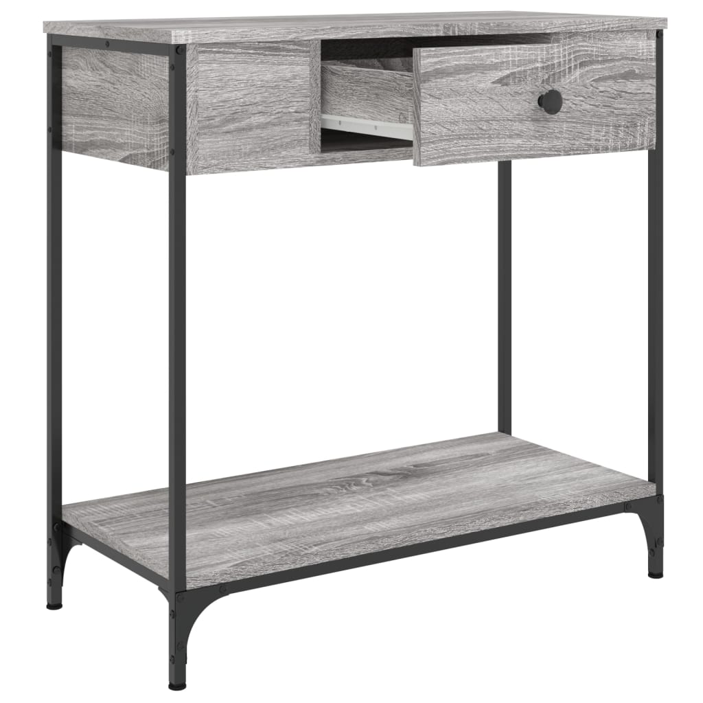 Console Table Grey Sonoma 75x34.5x75 cm Engineered Wood