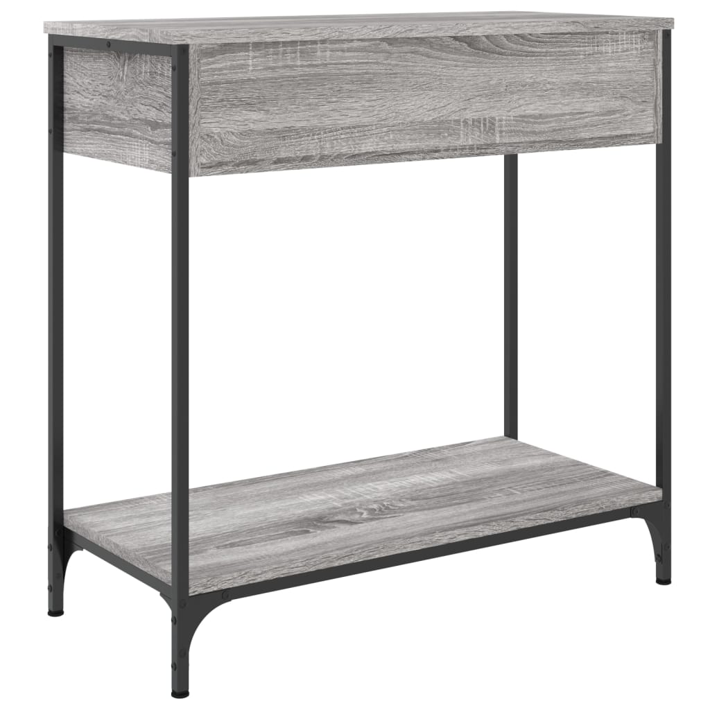 Console Table Grey Sonoma 75x34.5x75 cm Engineered Wood