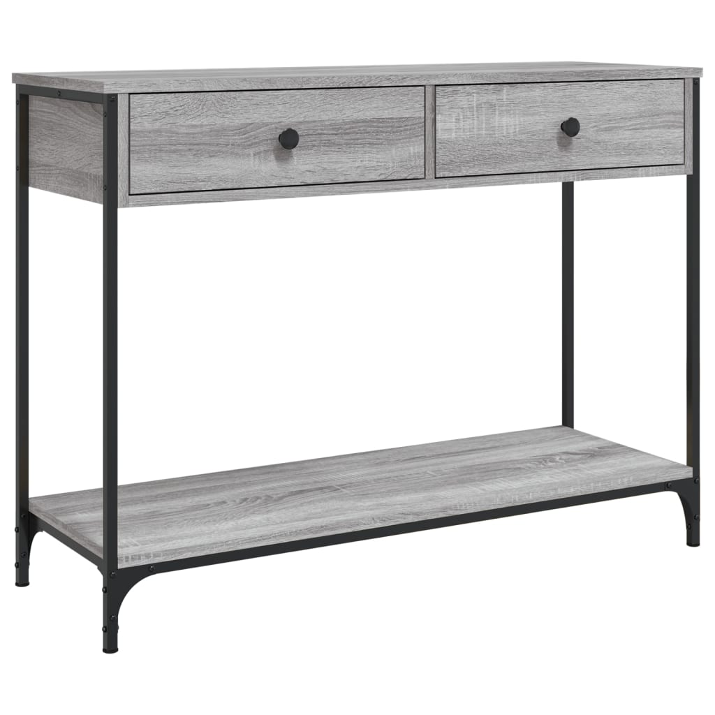 Console Table Grey Sonoma 100x34.5x75 cm Engineered Wood