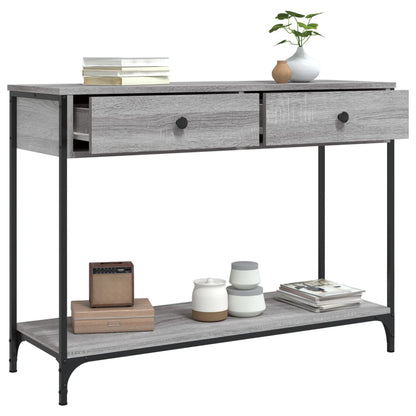 Console Table Grey Sonoma 100x34.5x75 cm Engineered Wood