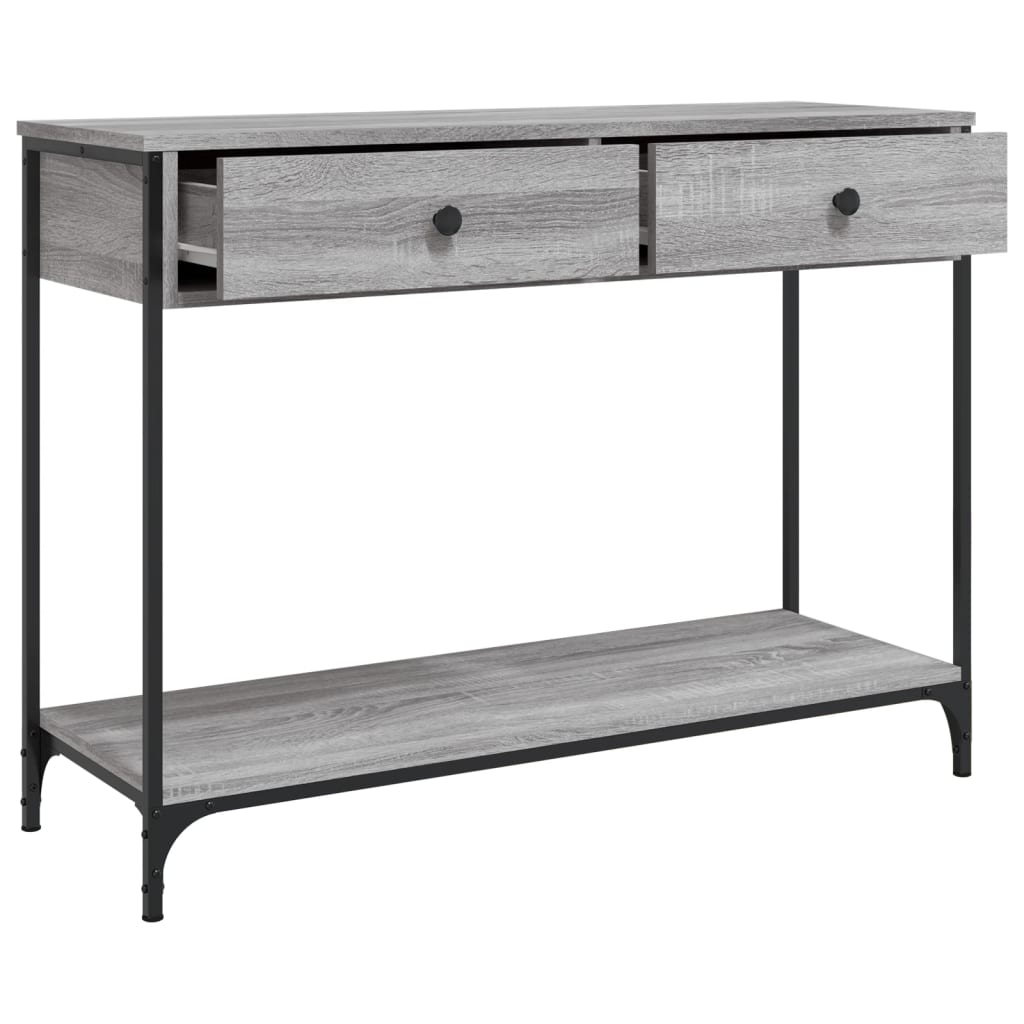 Console Table Grey Sonoma 100x34.5x75 cm Engineered Wood