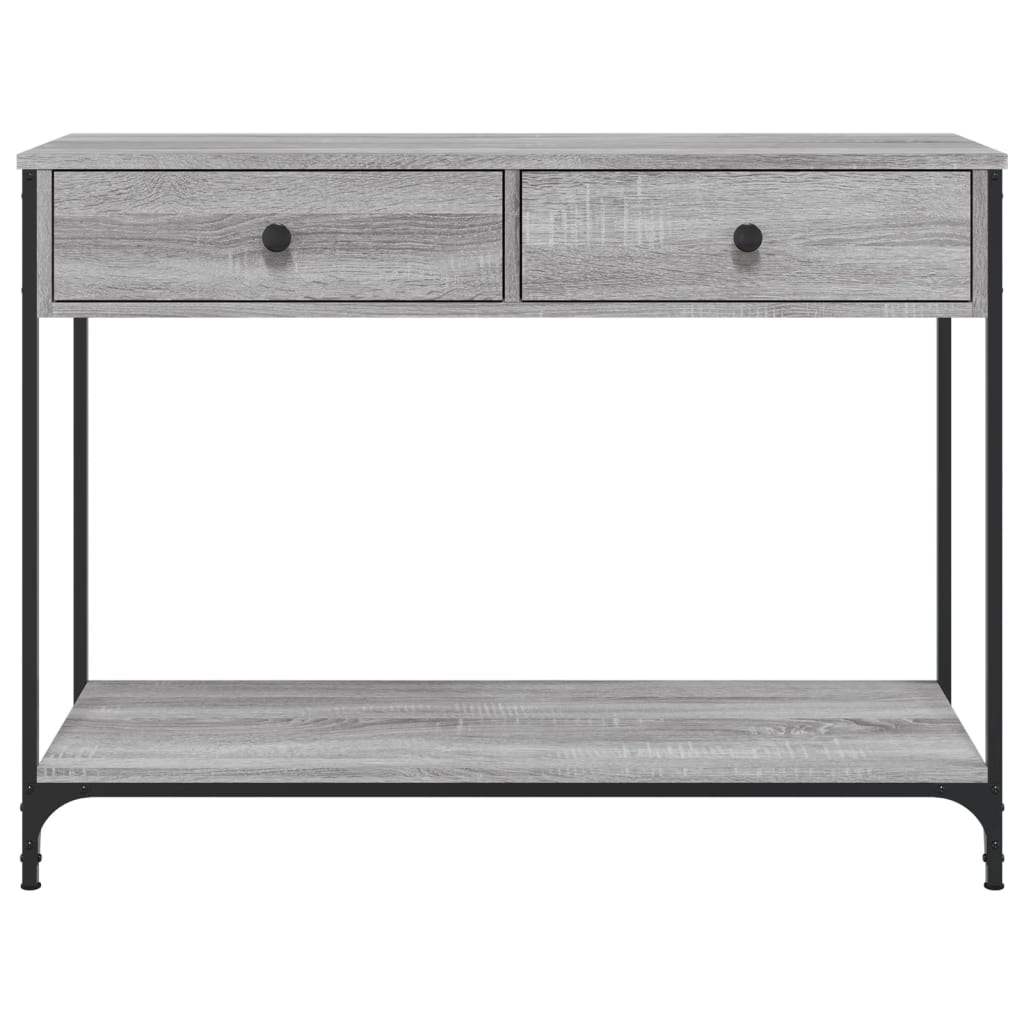 Console Table Grey Sonoma 100x34.5x75 cm Engineered Wood