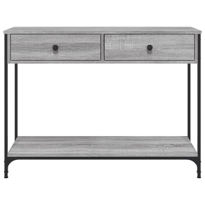 Console Table Grey Sonoma 100x34.5x75 cm Engineered Wood