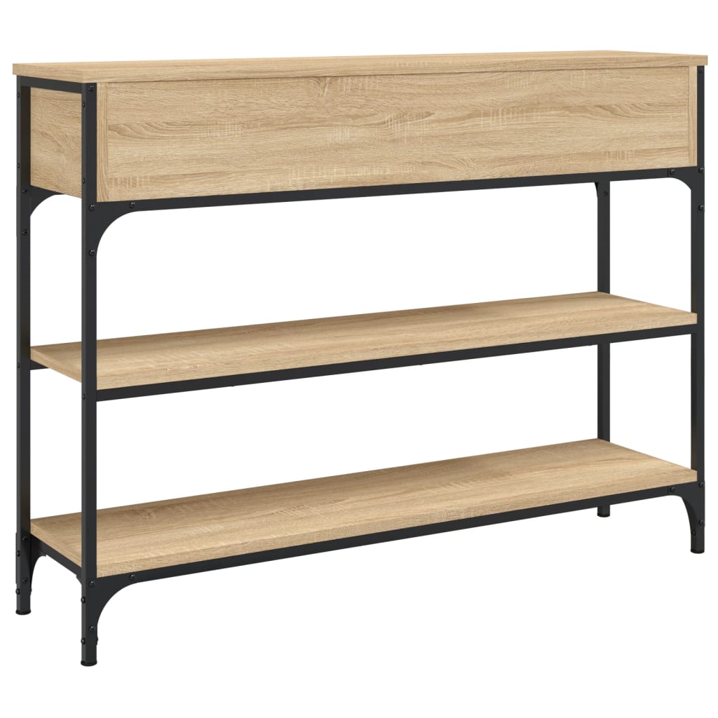 Console Table Sonoma Oak 100x25x75 cm Engineered Wood