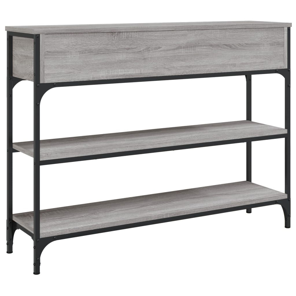 Console Table Grey Sonoma 100x25x75 cm Engineered Wood