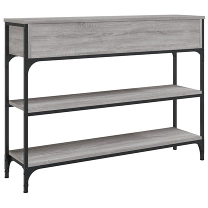 Console Table Grey Sonoma 100x25x75 cm Engineered Wood