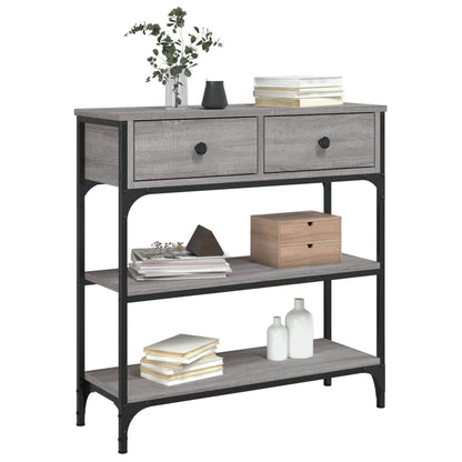 Console Table Grey Sonoma 72.5x25x75 cm Engineered Wood