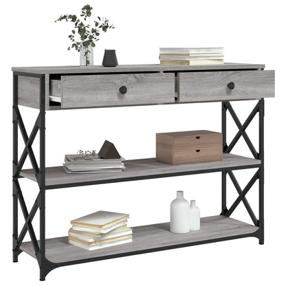 Console Table Grey Sonoma 100x28x75 cm Engineered Wood