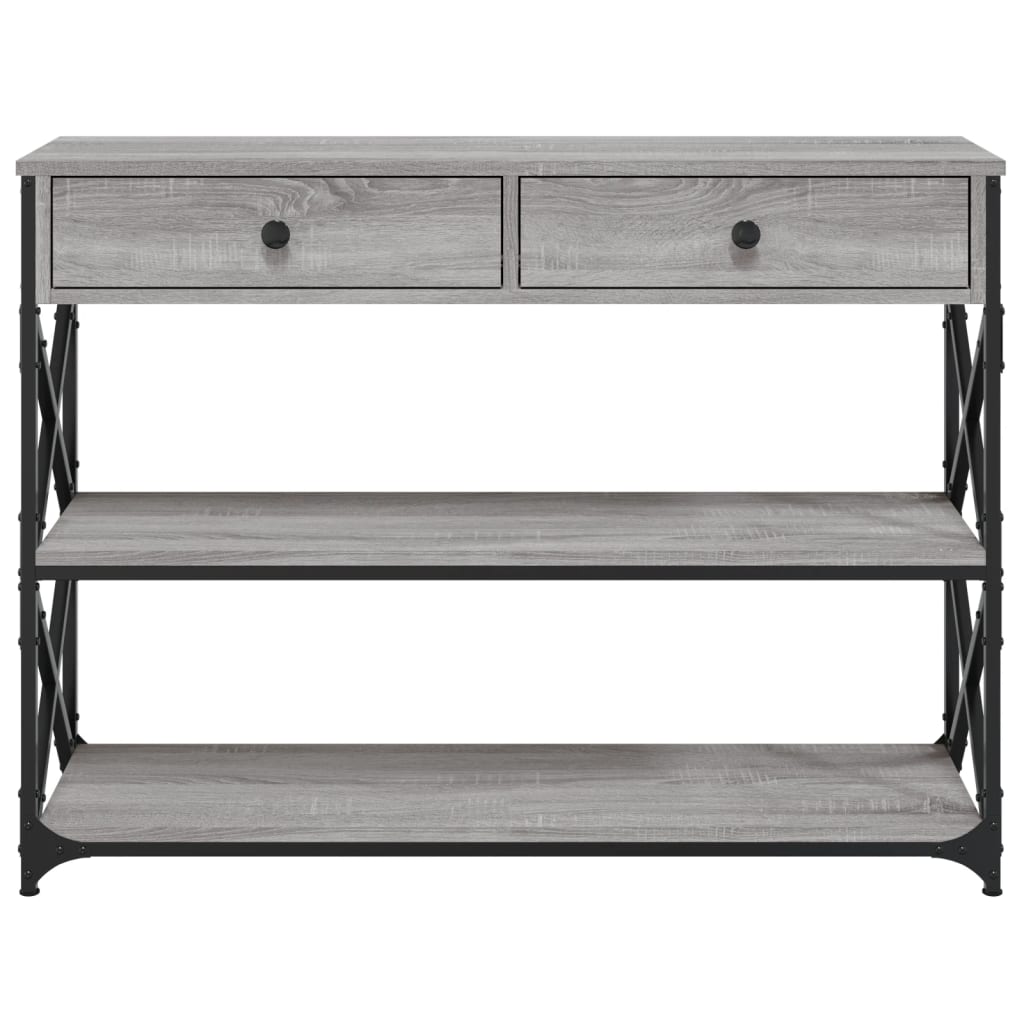 Console Table Grey Sonoma 100x28x75 cm Engineered Wood