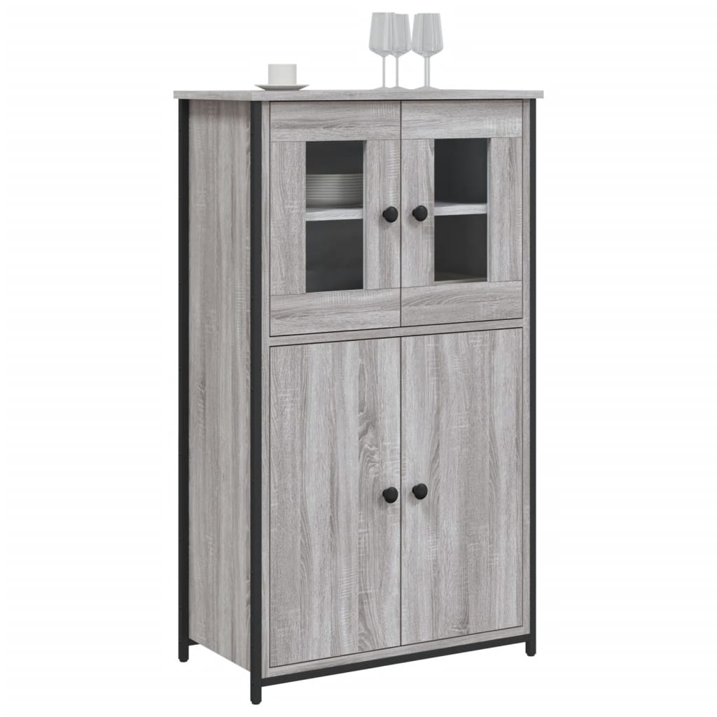 Highboard Grey Sonoma 62x32x106.5 cm Engineered Wood