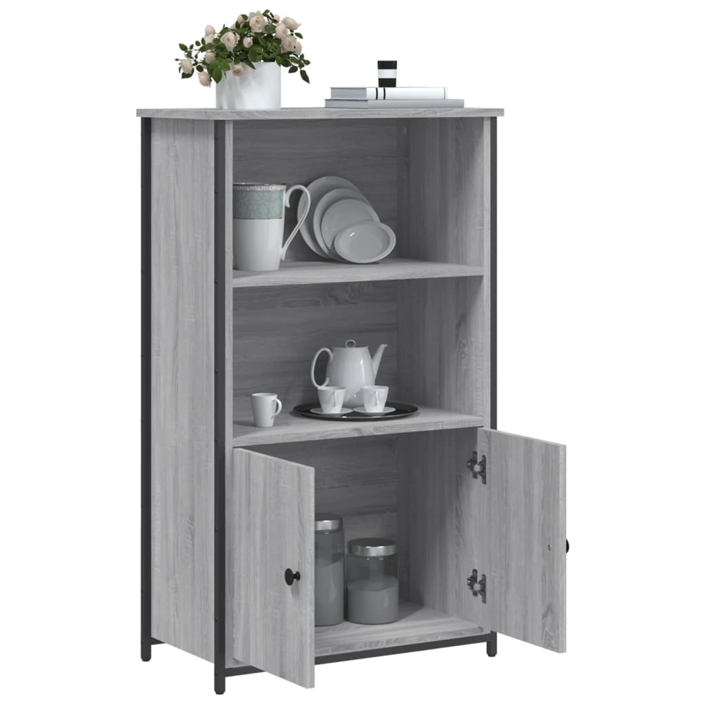 Highboard Grey Sonoma 62x32x103.5 cm Engineered Wood