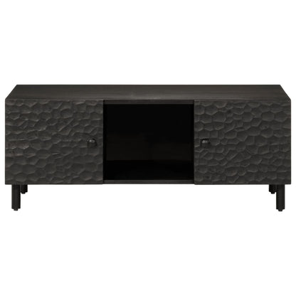 Coffee Table Black 100x54x40 cm Solid Wood Mango