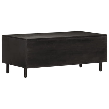 Coffee Table Black 100x54x40 cm Solid Wood Mango