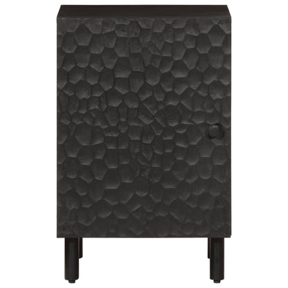 Bathroom Cabinet Black 38x33x58 cm Solid Wood Mango