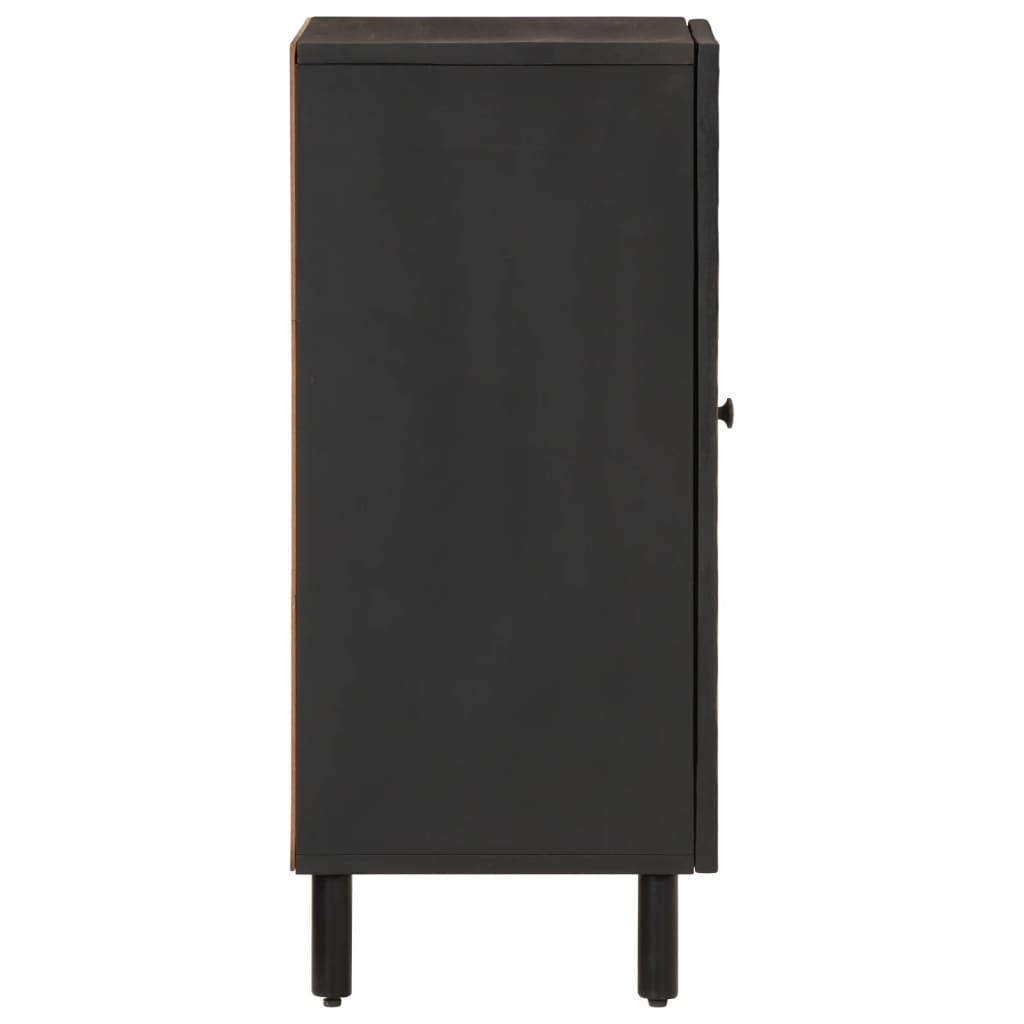 Side Cabinet Black 40x33x75 cm Solid Wood Mango